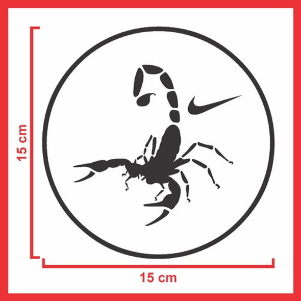 Calco Stickers Nike Scorpion Vinilo Auto Parabrisas 15x15 0