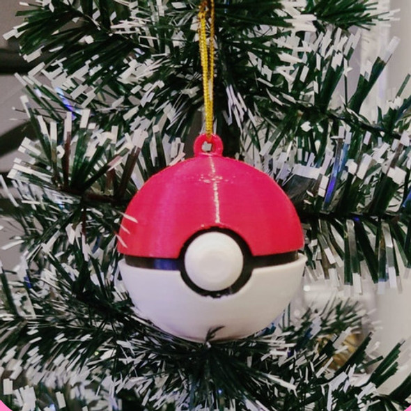 Adorno Navidad Pokebola X3 Impresiones 3d 1
