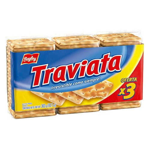 Pack X 16 Unid Galletitas  Sandwich 303 Gr Traviata Galleti 0