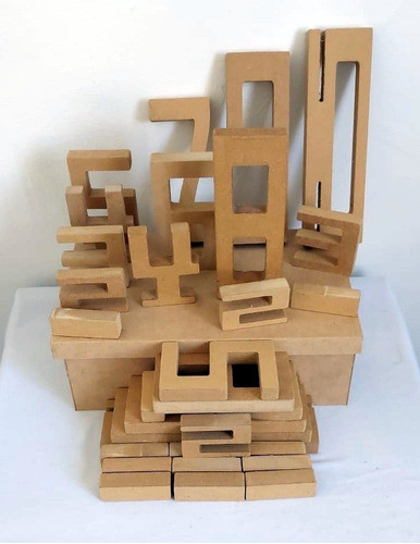 Juego Lógica Números Montessori Color Madera +caja P/guardar 1