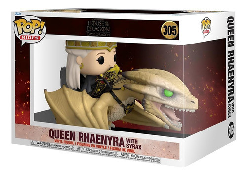 Funko Pop House Of The Dragon Queen Rhaenyra With Syrax 0