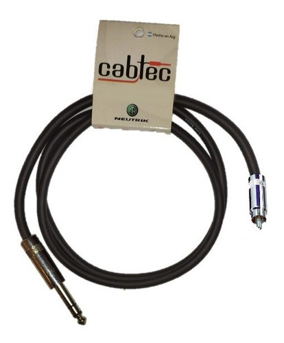 Cable Plug Trs Stereo A Rca 25cm Fichas Neutrik Rean Cab-tec 0