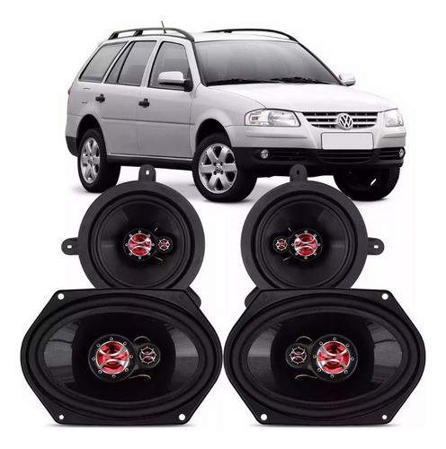 Kit Alto Falantes Parati G3 2001 2002 2003 2004 2005 Kf.014 0