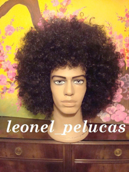 Peluca Afro Grande Disfraz Disco Año 70 Negro!!! 1