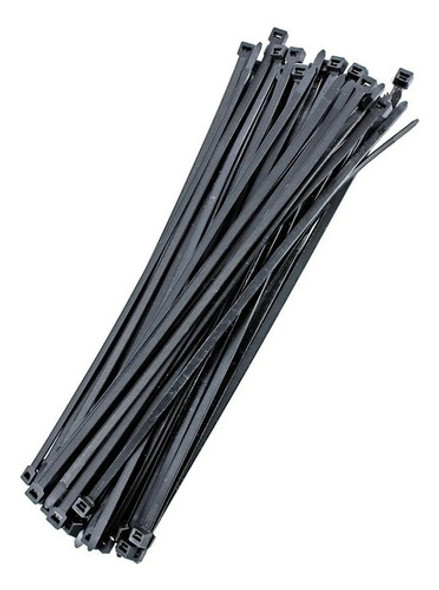Precintos Plasticos Negro-blanco 20cm Bolsa X 100 Unidades 0