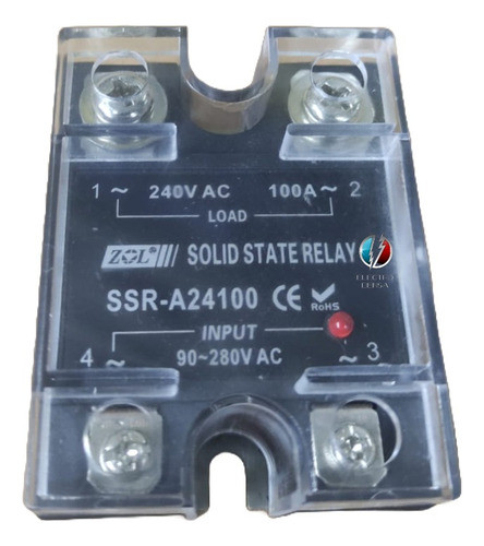 Rele Est. Solido(90-280vac) 100a 240v Monof(ssr-1) 0
