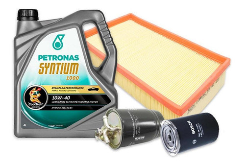 Kit Filtros + Aceite Syntium Vw Gol Country 1.9 Sd 2003- 0