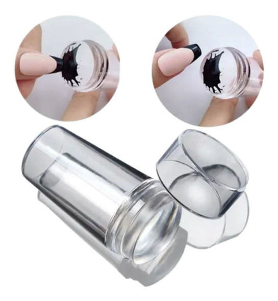 Suporte Prático Para Exibição De Unhas + Carimbo Nail Art 0
