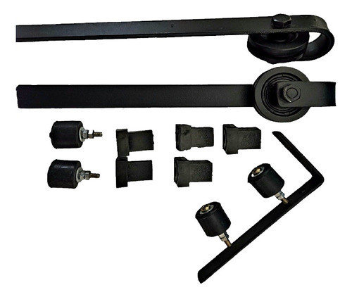 Kit Para Puerta, Corrediza, Colgante, Granero + Riel De 1.5 0