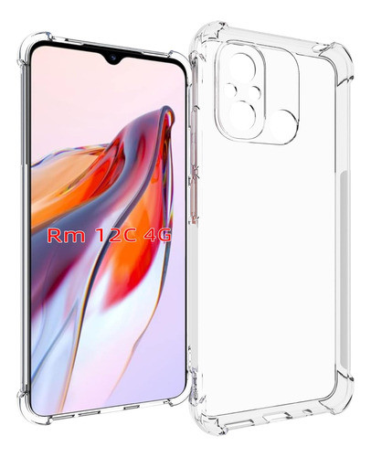 Funda Para Redmi 12c Tpu Esquinas Reforzadas Transparente 0