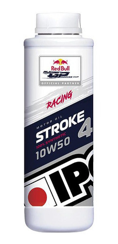 Aceite Moto Sintetico 10w50 Stroke 4 Con Ester 4t 1l Ipone 0