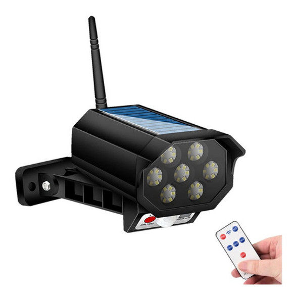 Luminnaria Solar Camera Falsa Dummy Sensor De Movimento 0