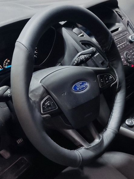 Funda Para Volante Cuero Vacuno Genuino F.cubo T. Las Marcas 1