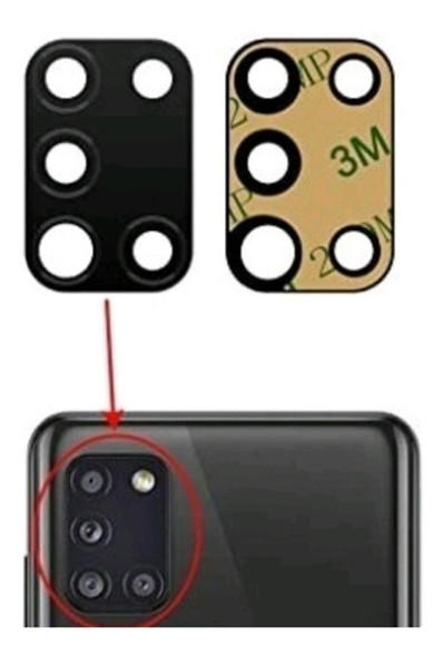 Vidrio Lente De Cámara Trasera Samsung A31 A315g Z/o 1