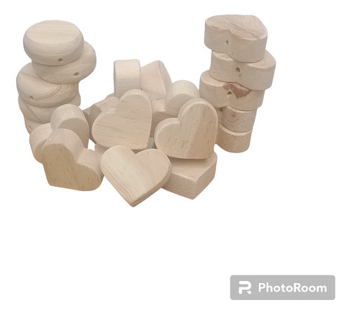 Ideco Corazón Mini Mini Madera Kit Acrílico 1