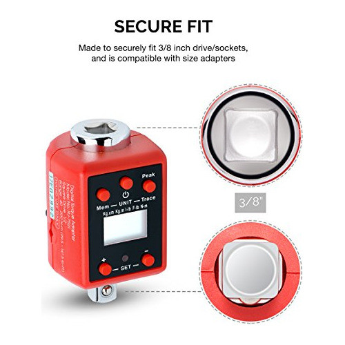 Adaptador De Torque Digital Neiko 20742a, Unidad De 3/8  | 1 1