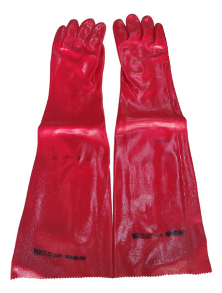 Guantes De Pvc Rojo Trabajo Seguridad 60 Cm 0 Guantes De Pvc Rojo Trabajo Seguridad 60 Cm 0