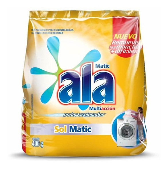 Pack X 18 Unid. Jabon En Polvo  Matic Sol 400 Gr Ala Jabone 0