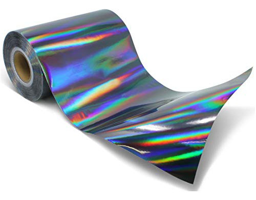 Adhesivo Permanente Vvivid Deco65 Holográfico Negro Cromado 0