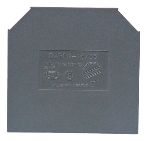 Tapa Para Borne Bpn-16/35 Gris P/riel Zoloda X 15 Unidades 0