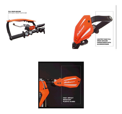 Protector De Manos Motos Azul Bullit Fwa Polisport 1