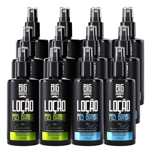 Kit Loção Pós Barba Big Barber 250ml Spray Atacado 10 Unidad 0