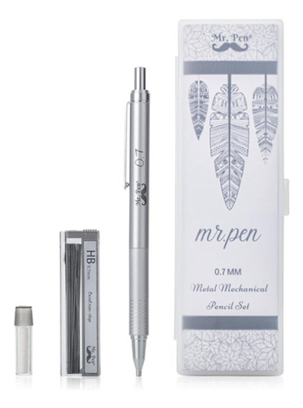 Sr. Bolígrafo: Lápiz Mecánico, Metal, 0,7 Mm, Lápiz Dibujo, 0 Sr. Bolígrafo: Lápiz Mecánico, Metal, 0,7 Mm, Lápiz Dibujo, 0