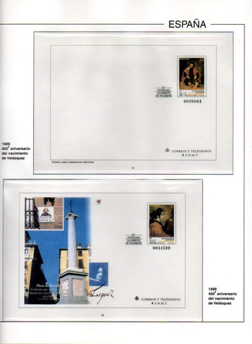 Edifil. Las Hojas Con Bandas Para Sobres Enteros Postales 1