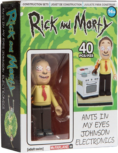 Mcfarlane Toys Rick And Morty Ants In My Eyes Johnson's 1