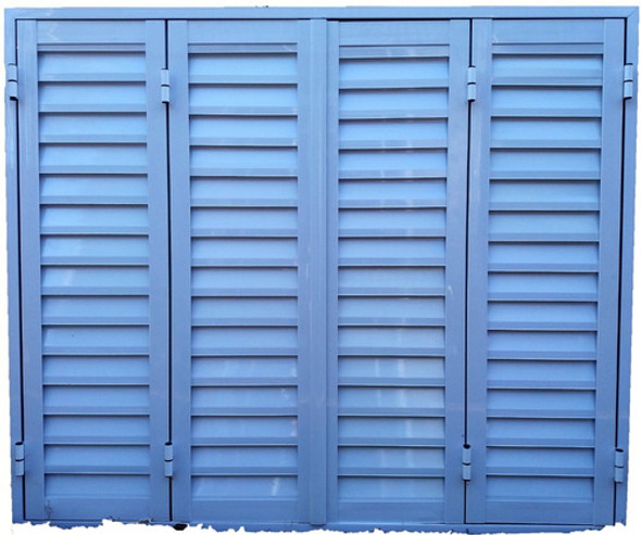 Postigon De Aluminio Blanco 150x110 4 Hojas 0