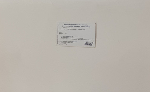 Cartão Telefônico Pré-pago. Lote 445. Pasta 36. 1