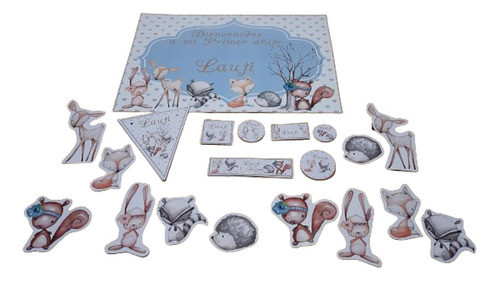 Animales Del Bosque Nene Kit Cumpleaños Y Candy Bar 0