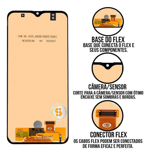 Tela Galaxy A20 / A205 Touch Compatível Com Samsung Incell 1