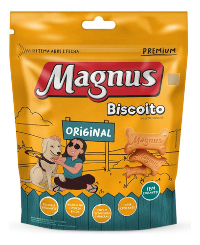 Snack Para Perros Magnus Galletas Original 400grs 0