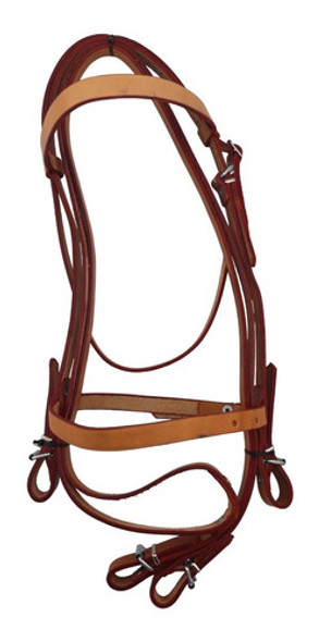 Cabezada Y Riendas De Suela Natural Con Remaches Económica 0