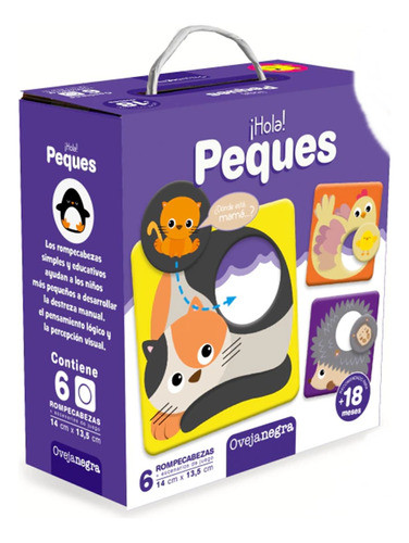 Rompecabezas Animales Hola Peques 2 Piezas 0