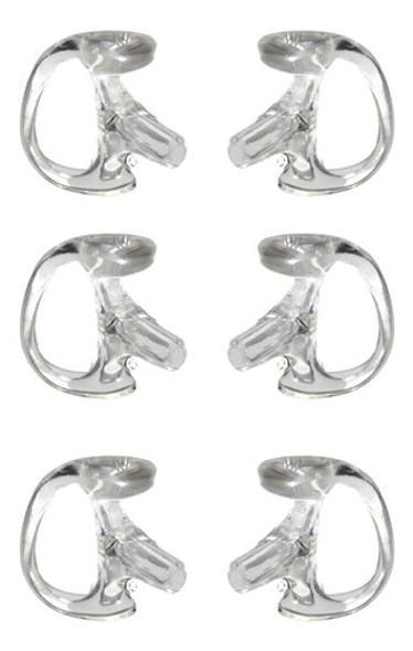 3 Pares Molde Orelha Ouvido P Fone Tubo Acustico Tático 0