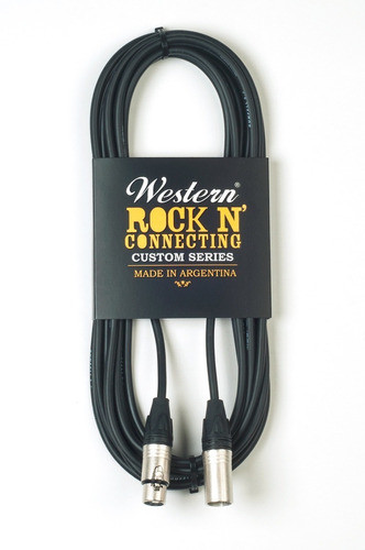Western Cable Microfono Rock N Connecting Canon 3mts 0