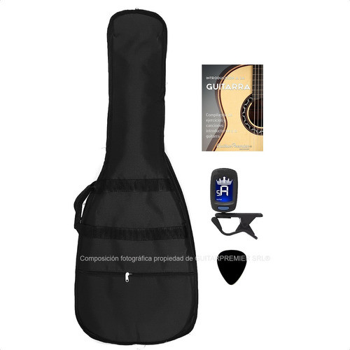 Funda Acolchada Guitarra Acustica + Afinador + Manual + Puas 0