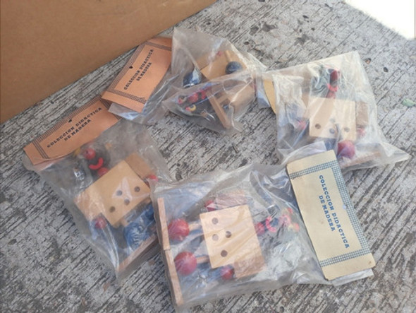 Antiguo Juguete Didáctico Muñeco Negrito - Precio X Lote 1