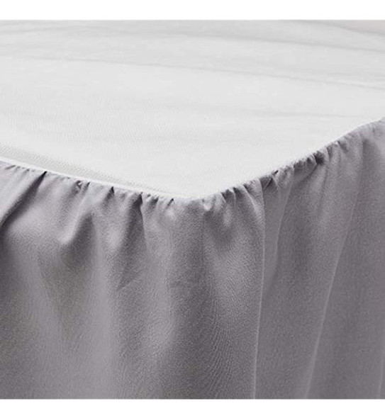 Falda De Cama Martex Ruffle Queen Gris Claro 0 Falda De Cama Martex Ruffle Queen Gris Claro 0