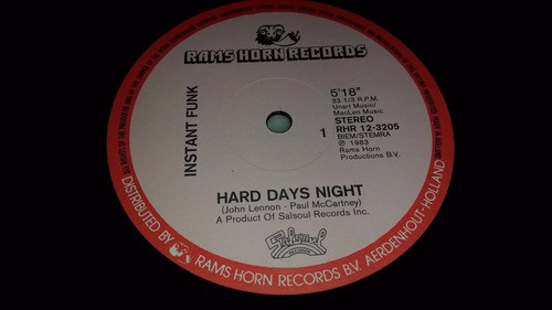 Instant Funk Hard Days Night No Stoppi That Rockin Vinilo 83 0