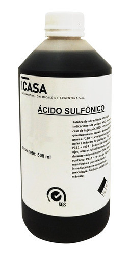 Acido Sulfónico 90% 500 Ml  P/ Detergentes Calidad Premium 0