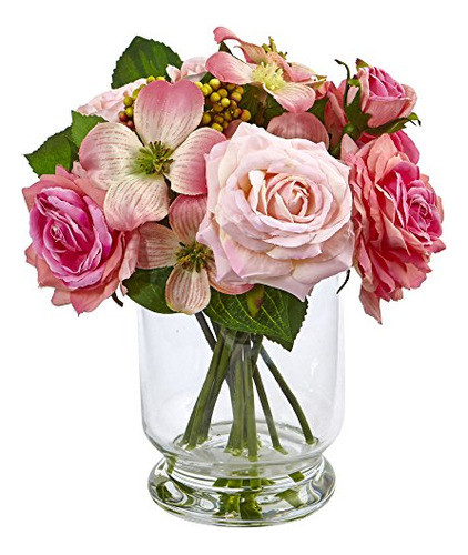 Casi Natural 4573 10  Arreglo De Rosas Y Bayas 0