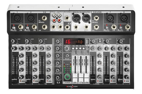 Mezclador De Audio Profesional, Mezclador De Interfaz De Aud 0