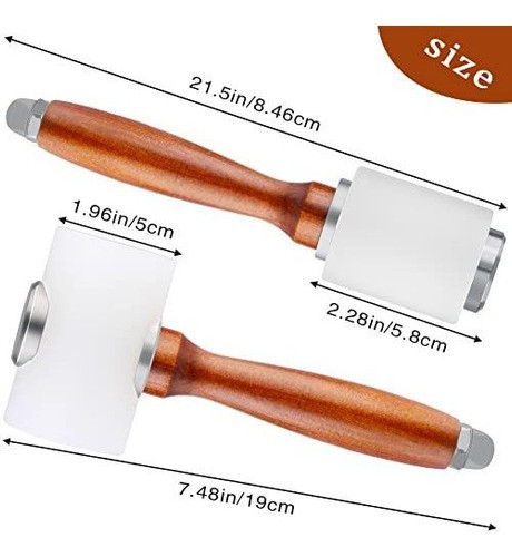 Kit De Martillos - Cabeza De Nylon Para Artesanias En Cuero. 1
