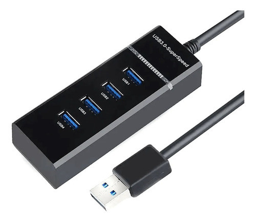 Hub Usb 3.0 De Gbps5 4 Portas Super Velocidade Potente 0