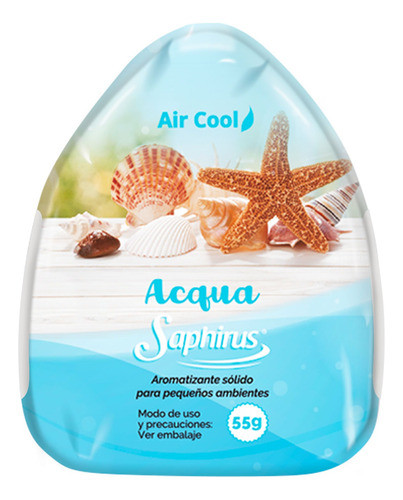Aromatizante Sólido Air Cool Saphirus - 55 Gr - Aqua 0