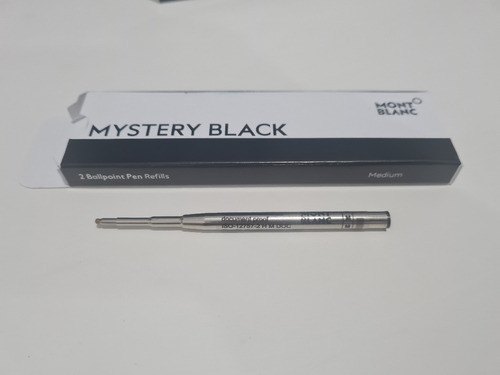 1 Refil Carga Balpen Cor Preto Média Balpoint Mont Black 0