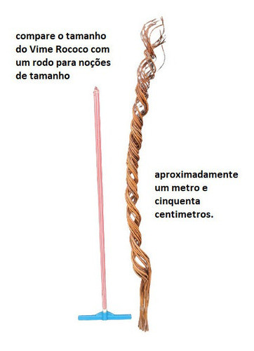 Vime Rococo Grandão Decoração Ornamentação1,50cm( 24 Galhos) 1